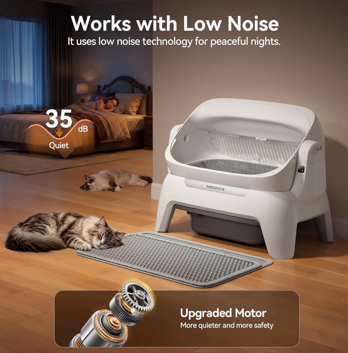 The Meowani Halo XL — Self-Cleaning Automatic Litter Box